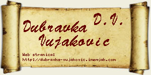 Dubravka Vujaković vizit kartica
